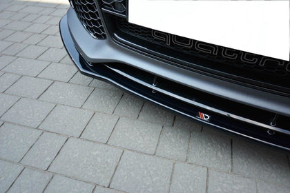 Maxton frontsplitter til Audi RS7 C7 – blank sort – billede 2 af 8