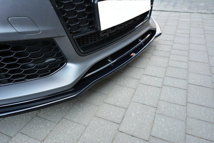 Maxton frontsplitter til Audi RS7 C7 – blank sort – billede 3 af 8