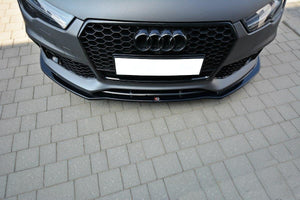 Maxton frontsplitter til Audi RS7 C7 – blank sort – billede 4 af 8