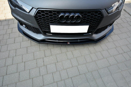 Maxton frontsplitter til Audi RS7 C7 – blank sort – billede 4 af 8
