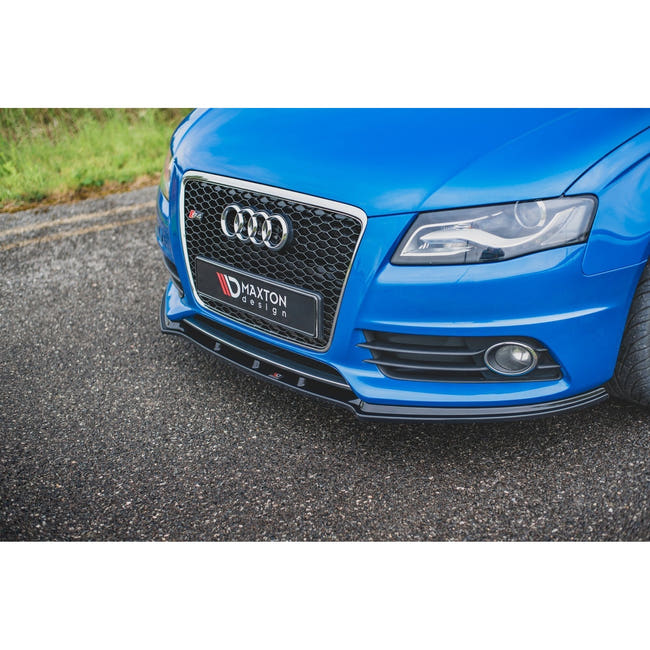 Maxton frontsplitter til Audi S4 / A4 S-Line B8 – blank sort – billede 1 af 7