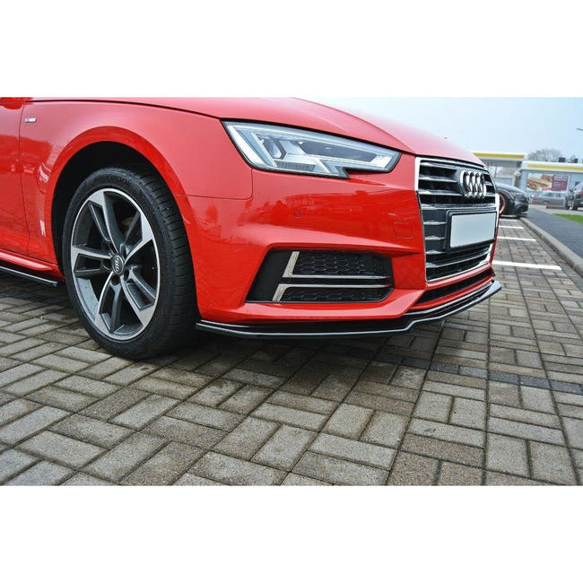 Maxton frontsplitter til Audi S4 / A4 S-Line B9 – blank sort – billede 2 af 4