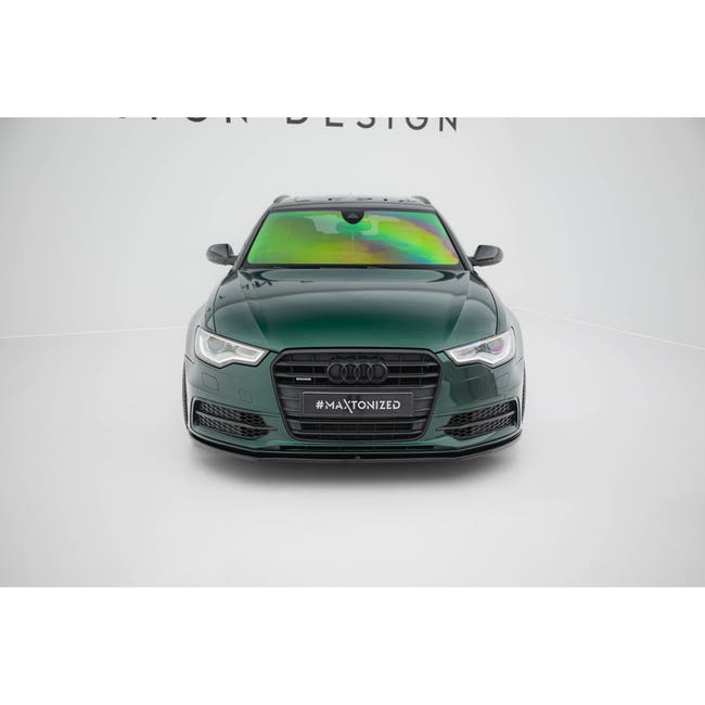 Maxton frontsplitter til Audi S6 / A6 S-Line C7 – blank sort – billede 2 af 5