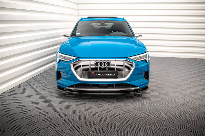 Maxton frontsplitter til Audi e-tron – blank sort – billede 2 af 6