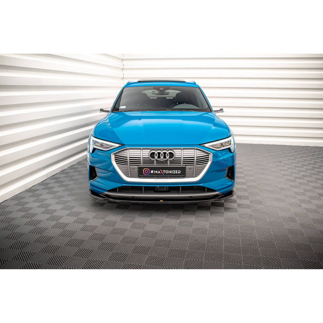 Maxton frontsplitter til Audi e-tron – blank sort – billede 2 af 6
