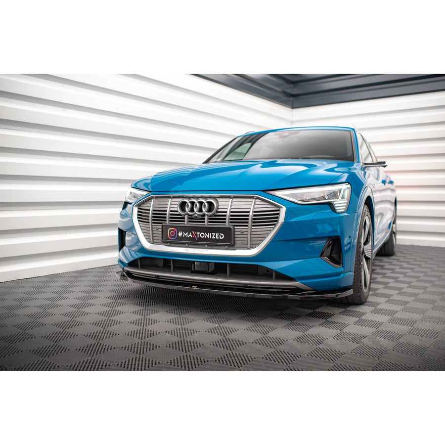 Maxton frontsplitter til Audi e-tron – blank sort – billede 1 af 6