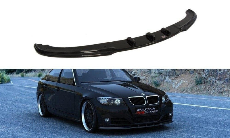 Maxton frontsplitter til BMW 3 E90 / E91 (Facelift Model) – blank sort – billede 1 af 2