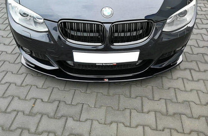 Maxton frontsplitter til BMW 3 E92 M-PACK Facelift – blank sort – billede 3 af 4