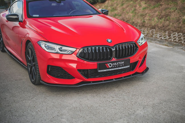 Maxton frontsplitter til BMW 8 Coupe G15 / 8 Gran Coupe M-pack G16 – blank sort – billede 1 af 6