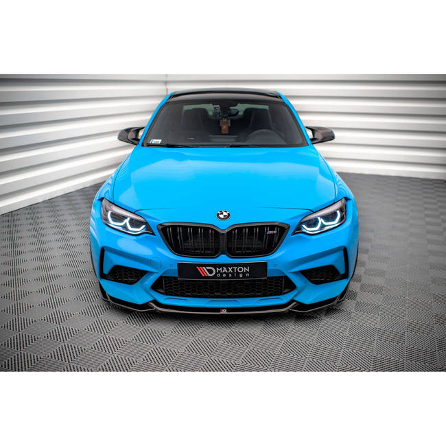 Maxton frontsplitter til BMW M2 Competition F87 – blank sort – billede 2 af 5