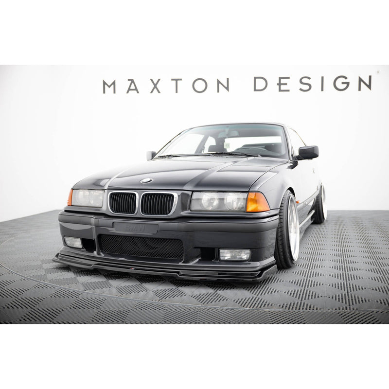 Maxton frontsplitter til BMW M3 / 3 M-Pack E36 Coupe – blank sort – billede 1 af 5