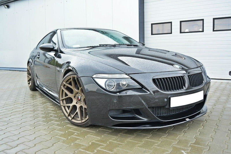 Maxton frontsplitter til BMW M6 E63 – blank sort – billede 1 af 7