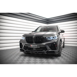 Maxton frontsplitter til BMW X5M F95 – blank sort – billede 1 af 5
