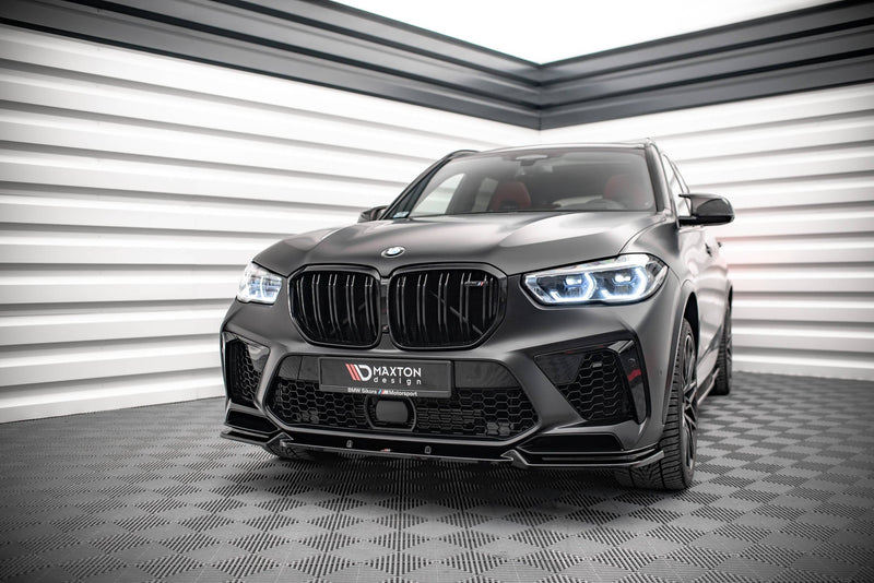 Maxton frontsplitter til BMW X5M F95 – blank sort – billede 1 af 5