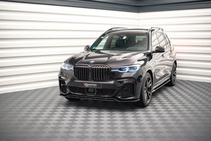 Maxton frontsplitter til BMW X7 M-Pack G07 – blank sort – billede 1 af 4