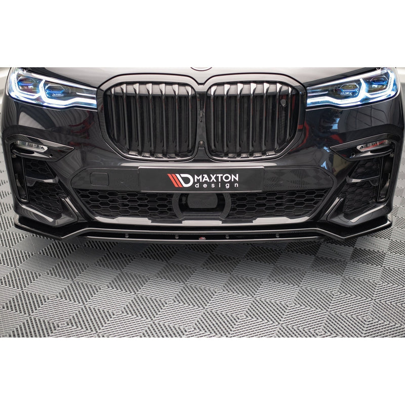 Maxton frontsplitter til BMW X7 M-Pack G07 – blank sort – billede 2 af 4