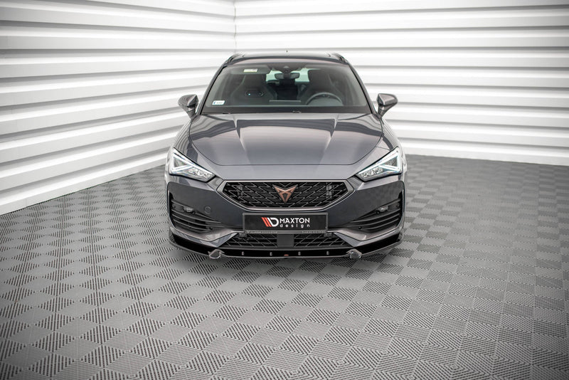 Maxton frontsplitter til Cupra Leon Mk1 – blank sort – billede 2 af 4