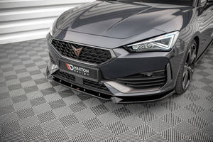 Maxton frontsplitter til Cupra Leon Mk1 – blank sort – billede 1 af 4