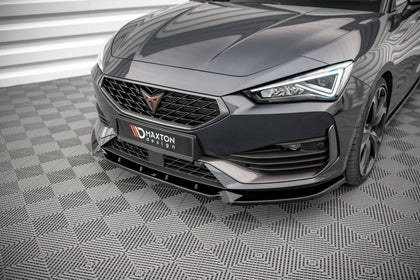 Maxton frontsplitter til Cupra Leon Mk1 – blank sort – billede 1 af 4