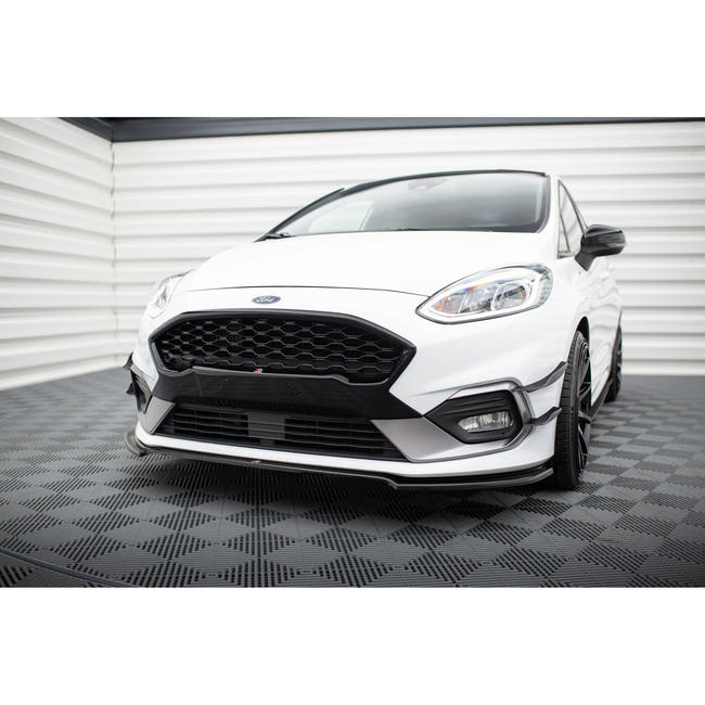 Maxton frontsplitter til Ford Fiesta Mk8 ST / ST-Line – blank sort – billede 1 af 6