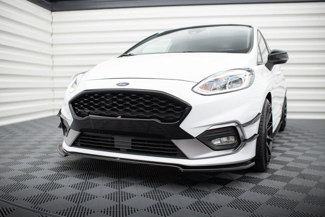 Maxton frontsplitter til Ford Fiesta Mk8 ST / ST-Line – blank sort – billede 1 af 6