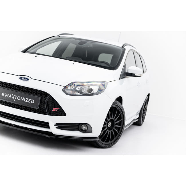 Maxton frontsplitter til Ford Focus ST Mk3 – blank sort – billede 1 af 6