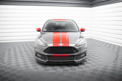 Maxton frontsplitter til Ford Focus ST Mk3 Facelift – blank sort – billede 2 af 6