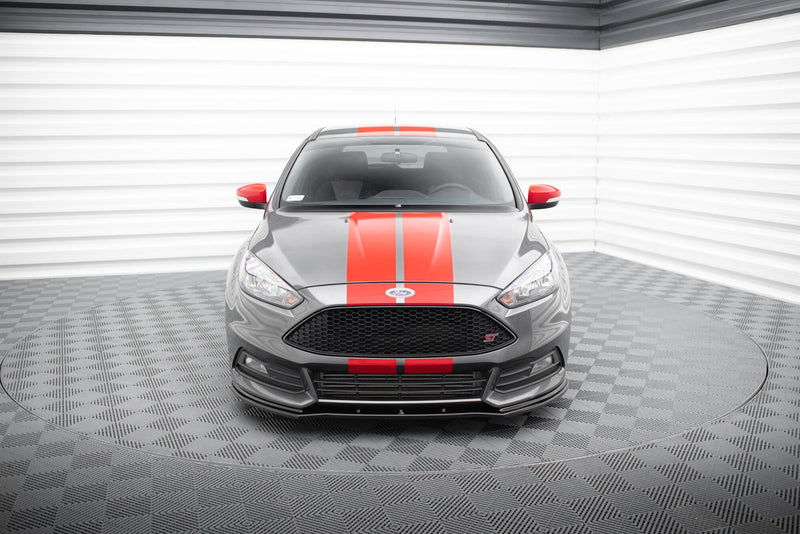 Maxton frontsplitter til Ford Focus ST Mk3 Facelift – blank sort – billede 2 af 6