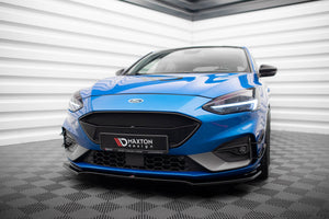 Maxton frontsplitter til Ford Focus ST / ST-Line Mk4 – blank sort – billede 1 af 5