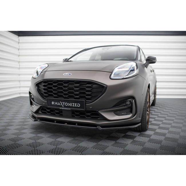 Maxton frontsplitter til Ford Puma ST / ST-Line Mk1 – blank sort – billede 1 af 5