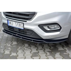 Maxton frontsplitter til Ford Transit Custom Mk1 Facelift / Tourneo Custom Mk1 Facelift – blank sort – billede 2 af 7