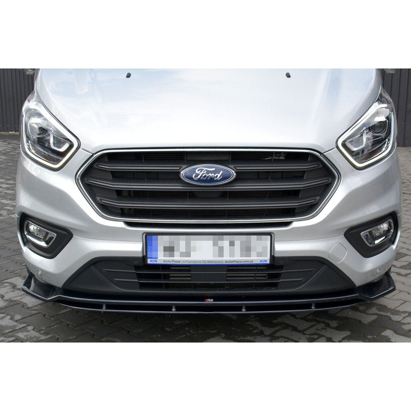 Maxton frontsplitter til Ford Transit Custom Mk1 Facelift / Tourneo Custom Mk1 Facelift – blank sort – billede 3 af 7