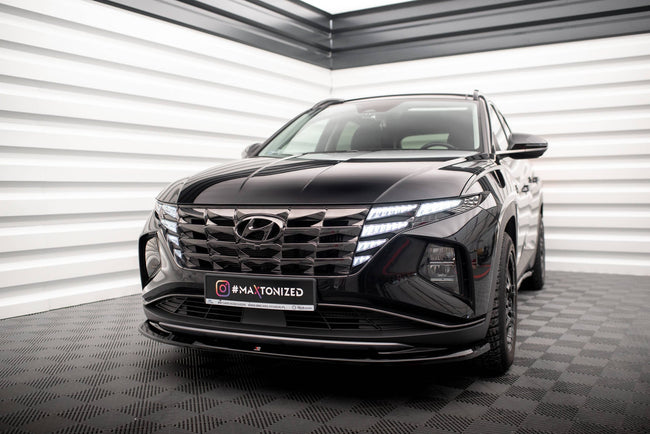 Maxton frontsplitter til Hyundai Tucson Mk4 – blank sort – billede 1 af 5