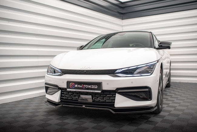 Maxton frontsplitter til Kia EV6 GT-Line Mk1 – blank sort – billede 1 af 5