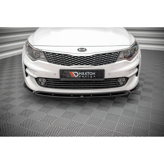 Maxton frontsplitter til Kia Optima Mk4 – blank sort – billede 2 af 5