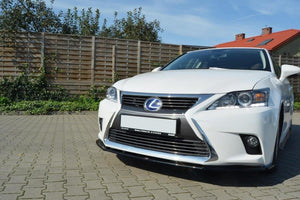 Maxton frontsplitter til Lexus CT Mk1 Facelift – blank sort – billede 2 af 5