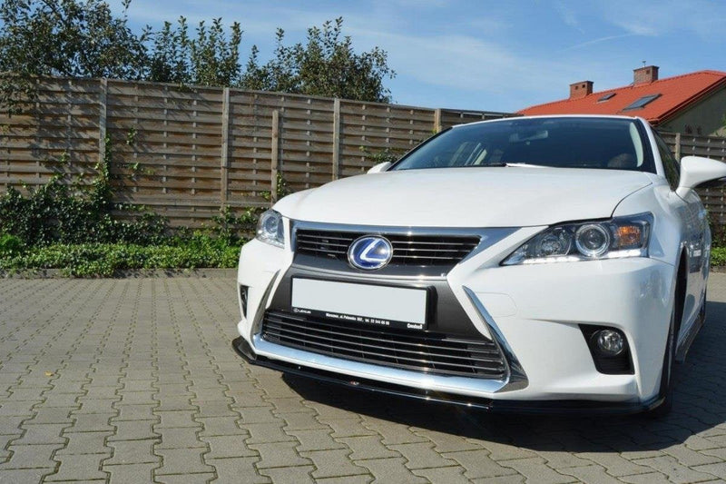 Maxton frontsplitter til Lexus CT Mk1 Facelift – blank sort – billede 2 af 5