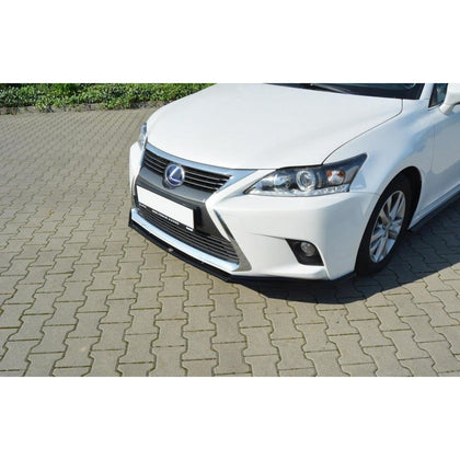 Maxton frontsplitter til Lexus CT Mk1 Facelift – blank sort – billede 1 af 5