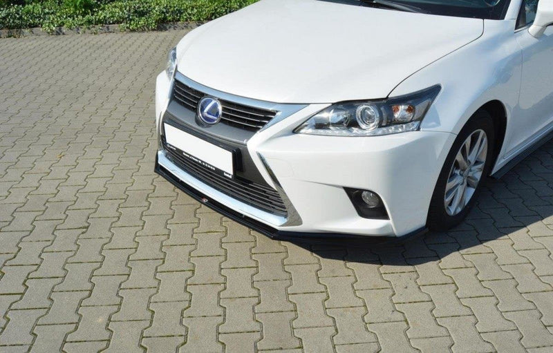 Maxton frontsplitter til Lexus CT Mk1 Facelift – blank sort – billede 1 af 5