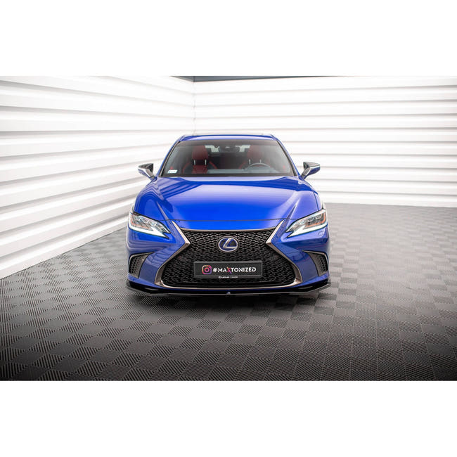 Maxton frontsplitter til Lexus ES F Sport Mk7 – blank sort – billede 2 af 5