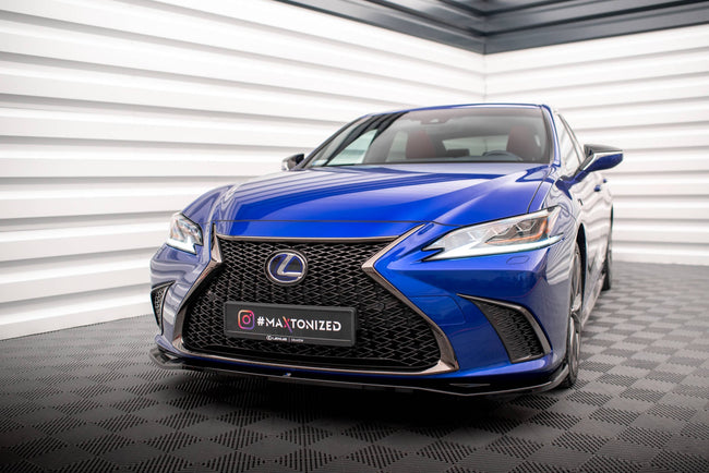 Maxton frontsplitter til Lexus ES F Sport Mk7 – blank sort – billede 1 af 5