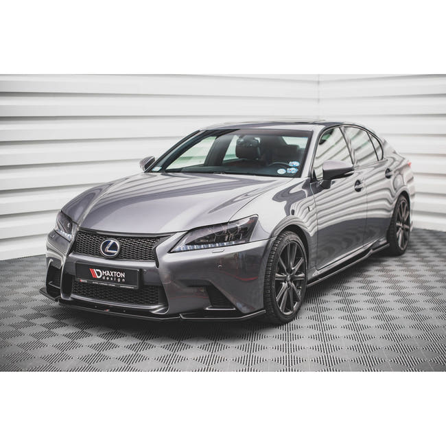 Maxton frontsplitter til Lexus GS F Sport Mk4 (L10) – blank sort – billede 1 af 4