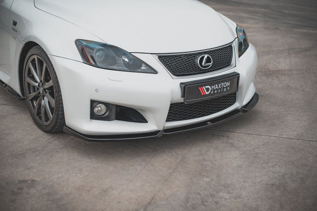 Maxton frontsplitter til Lexus IS F Mk2 – blank sort – billede 1 af 7