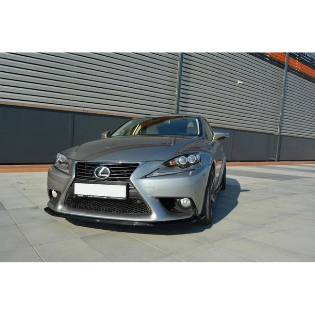 Maxton frontsplitter til Lexus IS Mk3 – blank sort – billede 2 af 6