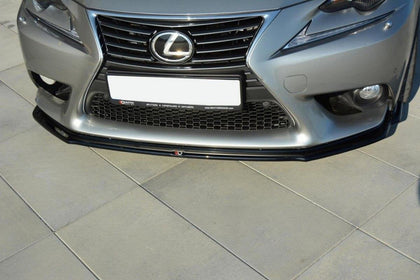Maxton frontsplitter til Lexus IS Mk3 – blank sort – billede 3 af 6