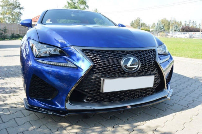 Maxton frontsplitter til Lexus RC F – blank sort – billede 1 af 8