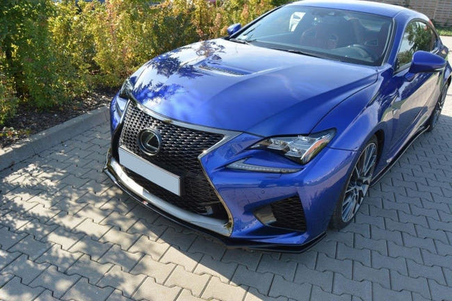 Maxton frontsplitter til Lexus RC F – blank sort – billede 2 af 8