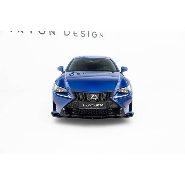 Maxton frontsplitter til Lexus RC Mk1 – blank sort – billede 2 af 6