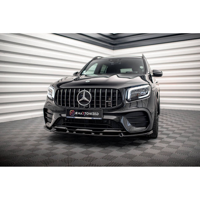 Maxton frontsplitter til Mercedes-AMG GLB 35 / AMG-Line X247 – blank sort – billede 1 af 5