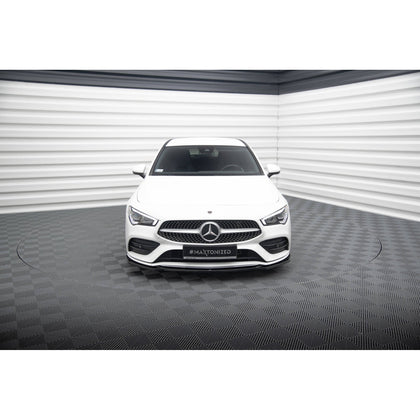 Maxton frontsplitter til Mercedes-Benz CLA A35 AMG / AMG-Line C118 – blank sort – billede 2 af 5